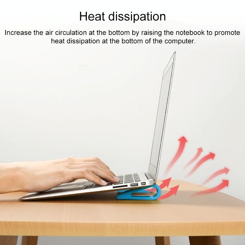 Adjustable Notebook Stand for Improved Cooling and Comfort - Blue 5