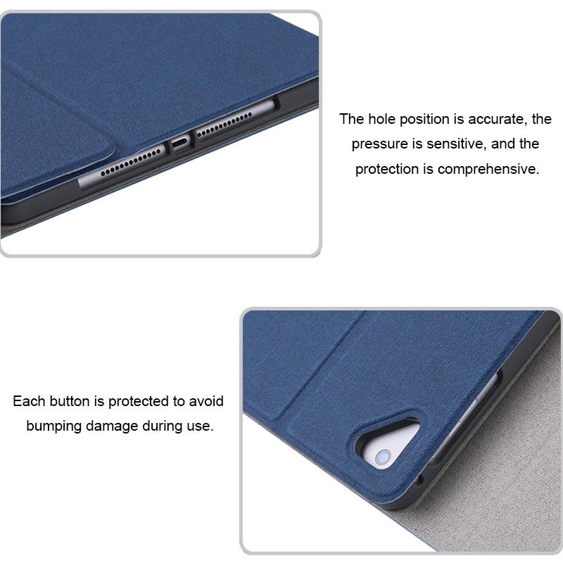 Detachable Bluetooth Keyboard & Leather Tablet Case For Ipad Pro / Air 9.7 With Colourful Backlight & Holder - Blue 5