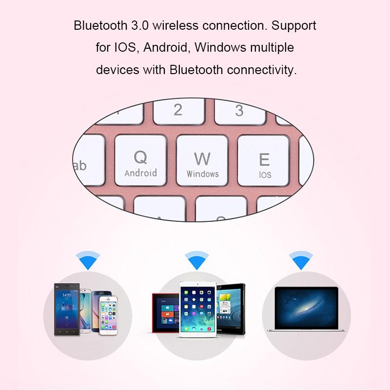 Detachable Bluetooth Keyboard & Leather Tablet Case For Ipad Pro / Air 9.7 With Colourful Backlight & Holder - Blue 9