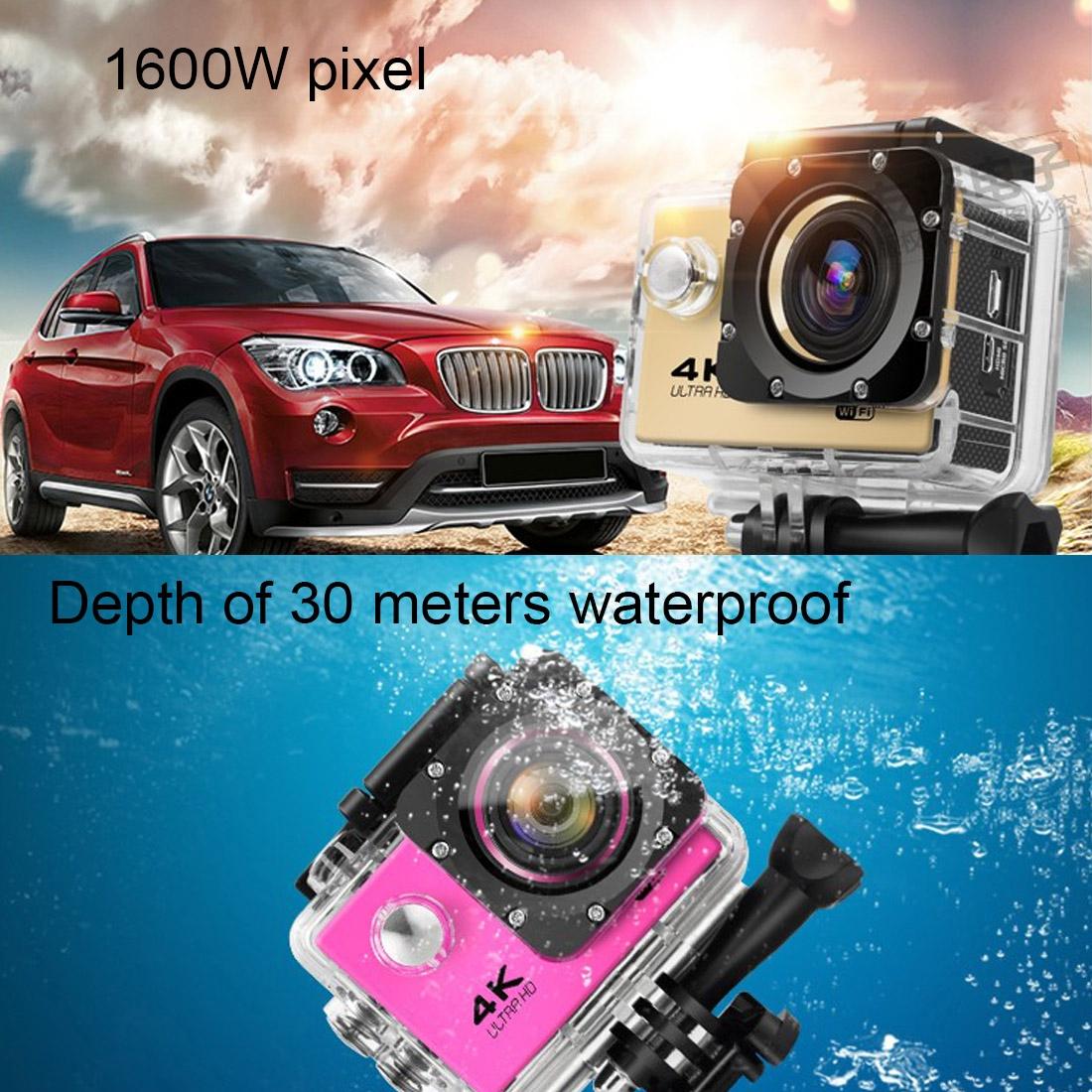 170 Degree Wide Angle Wifi Action Camera with Waterproof Case - Supports 64gb Micro Sd - Blue 3