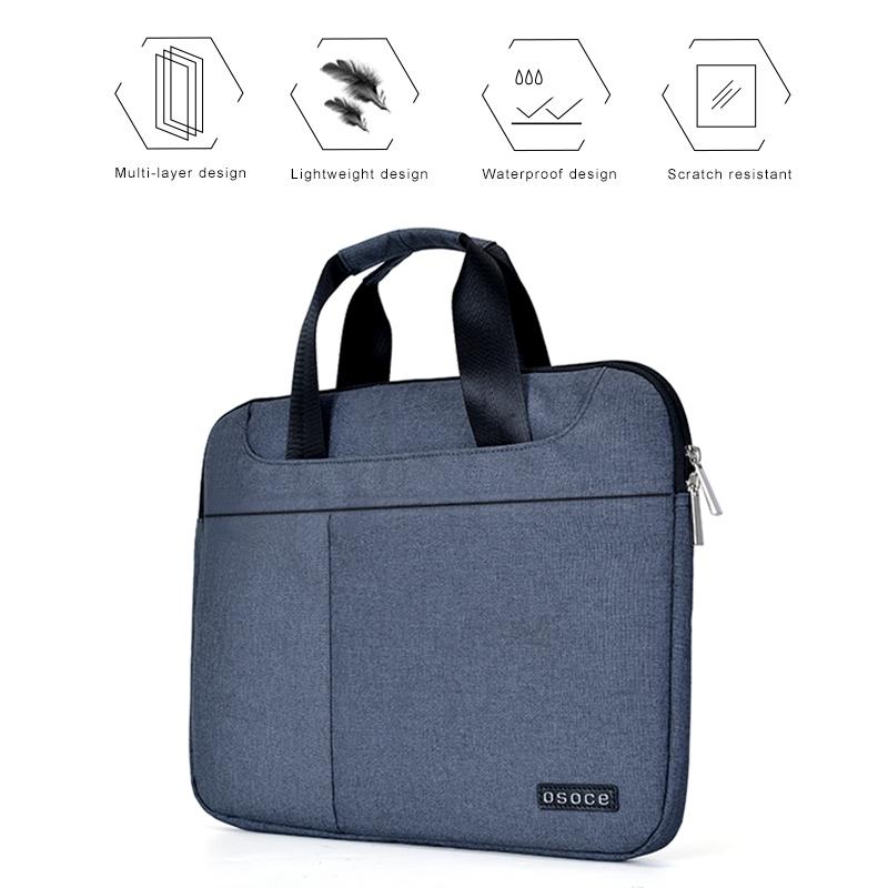 Breathable Laptop Bag for 15 Macbook Samsung Sony Dell Alienware Chuwi Asus Hp - Blue 4