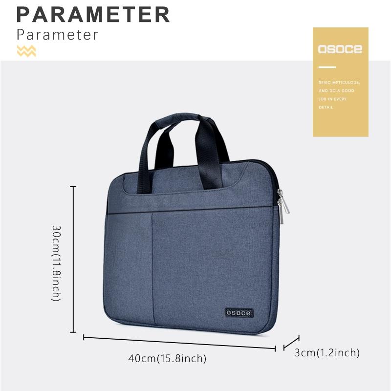 Breathable Laptop Bag for 15 Macbook Samsung Sony Dell Alienware Chuwi Asus Hp - Blue 8