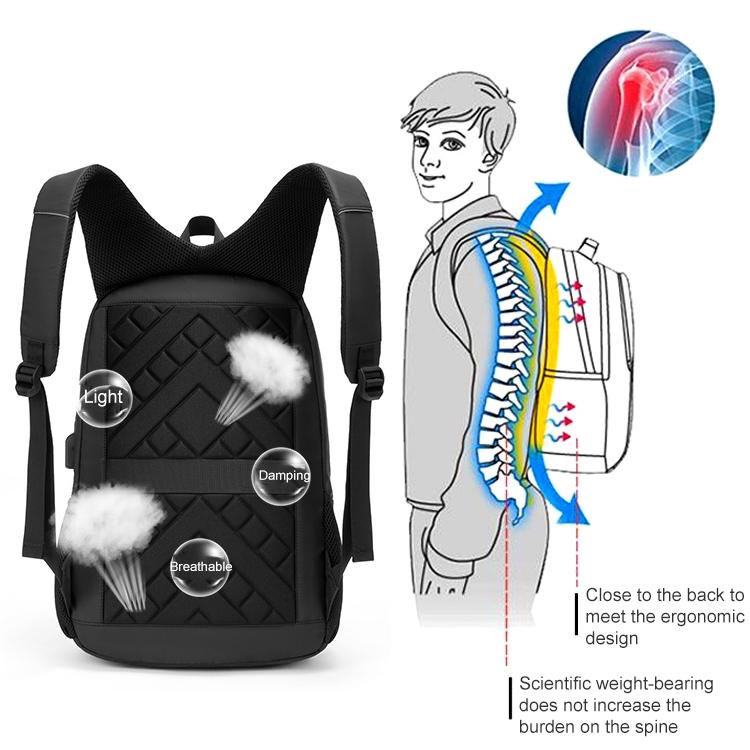 Multifunctional Oxford Laptop Backpack - Cxs-621 - Blue 5