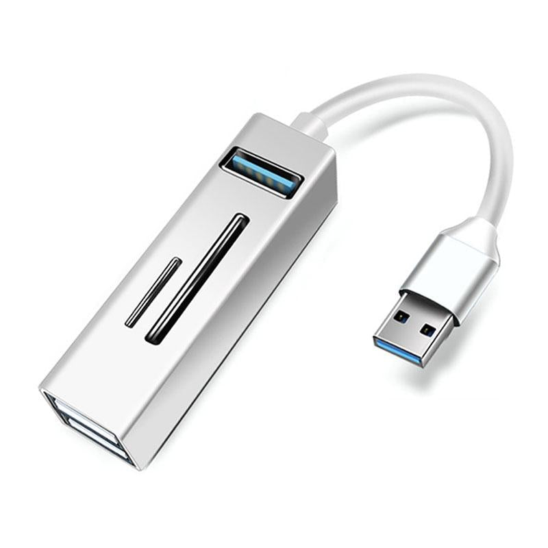 5-In-1 Usb3.0 Hub Adapter 3X Usb + Sd / Tf Reader - Blue 9