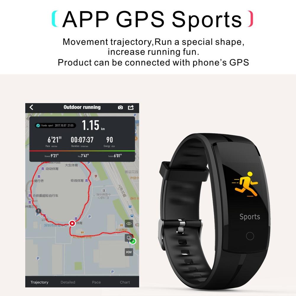 Waterproof Tft Smart Bracelet With Call / Heart / Sleep / Sedentary / Bp Monitoring - Blue 11