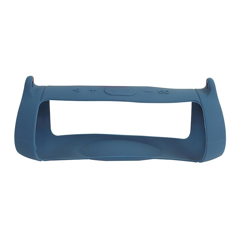 Portable Silicone Speaker Cover with Shoulder Strap & Carabiner for Jbl Charge 5 - Blue 3