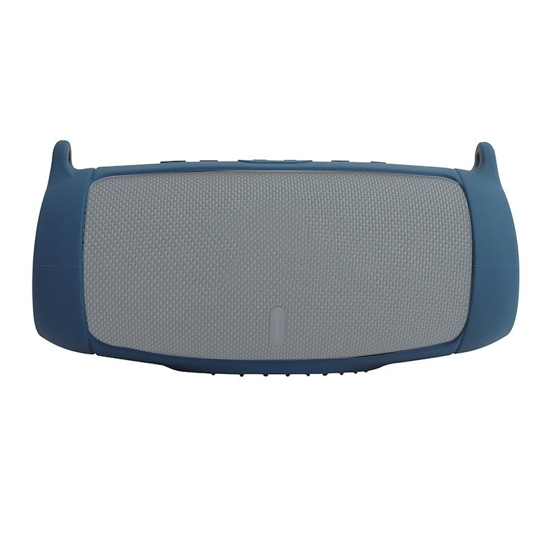 Portable Silicone Speaker Cover with Shoulder Strap & Carabiner for Jbl Charge 5 - Blue 5