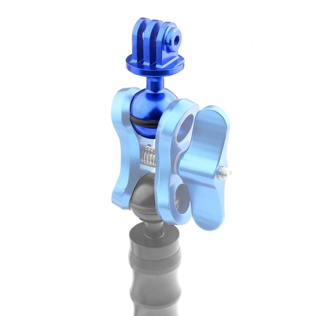 Aluminum Ball Head Adapter for Gopro Insta360 Dji Action Cameras - 2.5cm Diameter - Blue 10