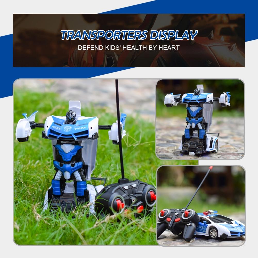Remote-controlled Deformable Toy Car - 4 Channels - Blue 12