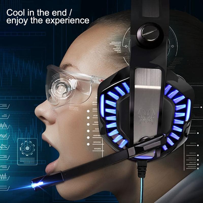 Stereo Gaming Headset With Mic & Led For Ps4 Smartphone Tablet Pc - Blue 5