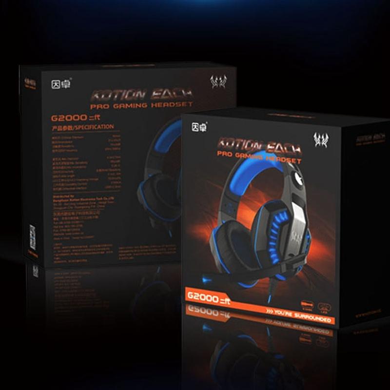 Stereo Gaming Headset With Mic & Led For Ps4 Smartphone Tablet Pc - Blue 10
