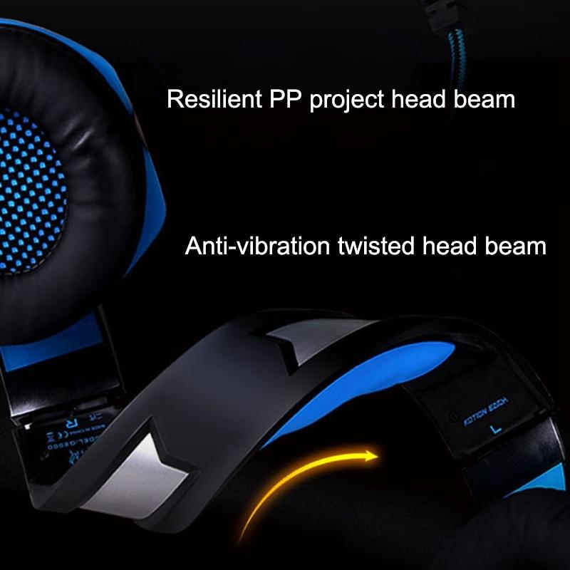 Stereo Gaming Headset With Mic & Led For Ps4 Smartphone Tablet Pc - Blue 13