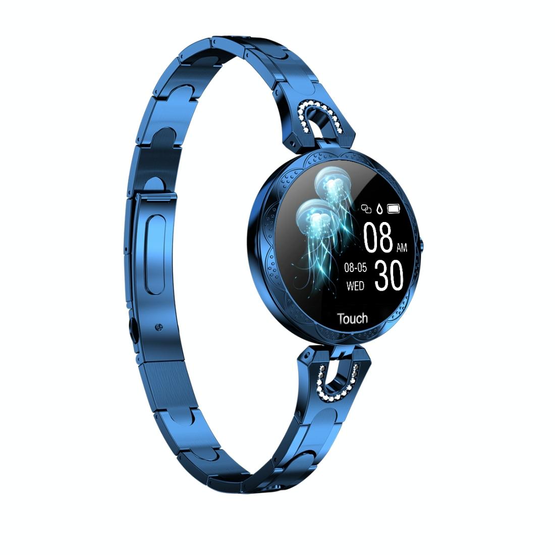 Waterproof Smart Bracelet With Lcd Screen And Heart Rate Monitor - Blue 14