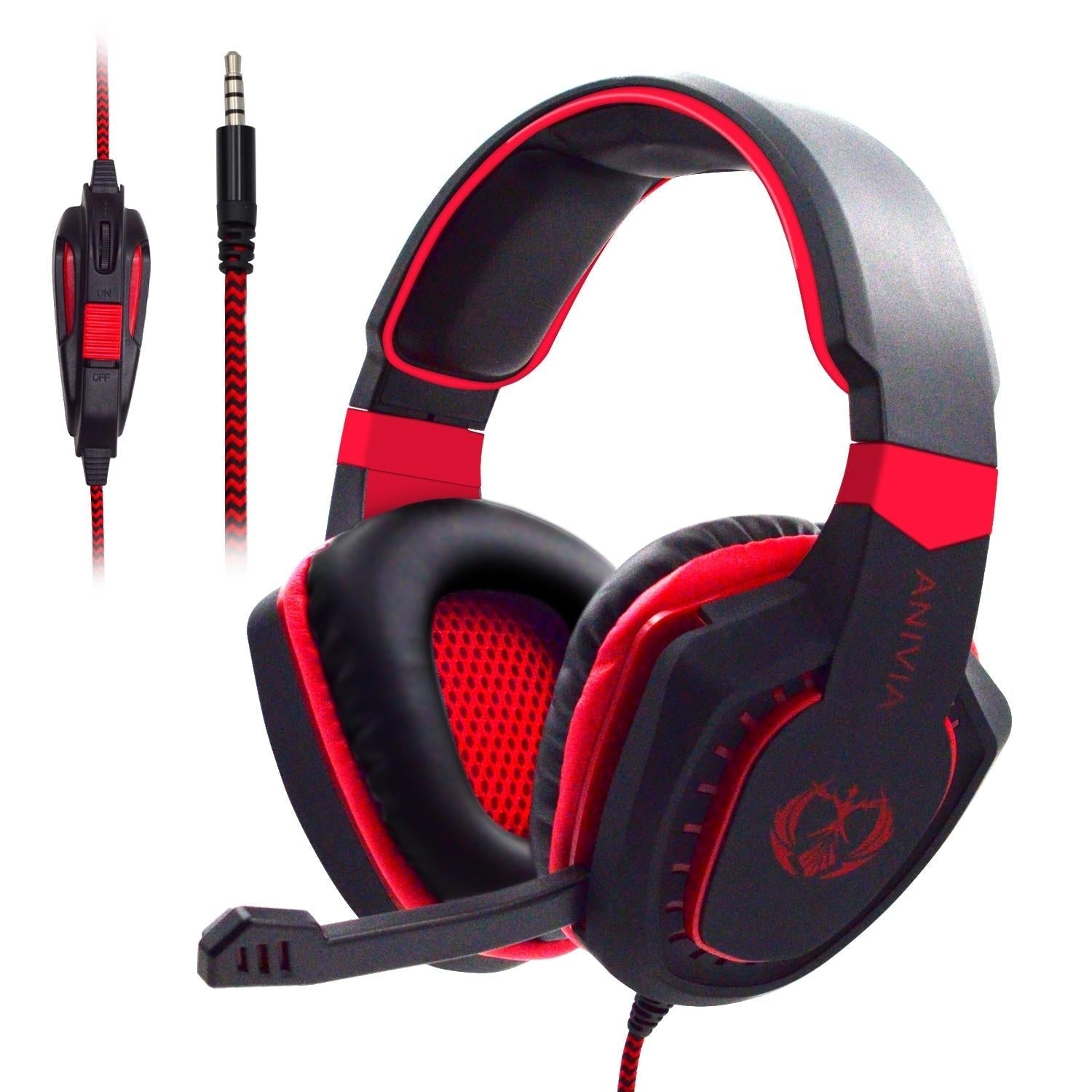 3.5Mm Noise-Canceling Gaming Headset With Retractable Mic 2M Cable - Black Blue 9