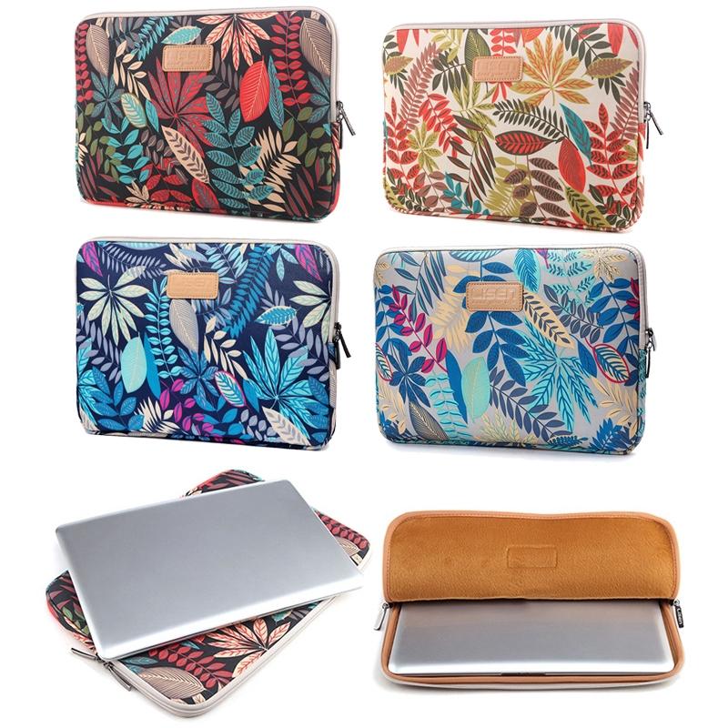 Colourful Leaves Sleeve Case for Macbook Samsung Sony Dell Alienware Chuwi Asus Hp Laptops - Blue 8