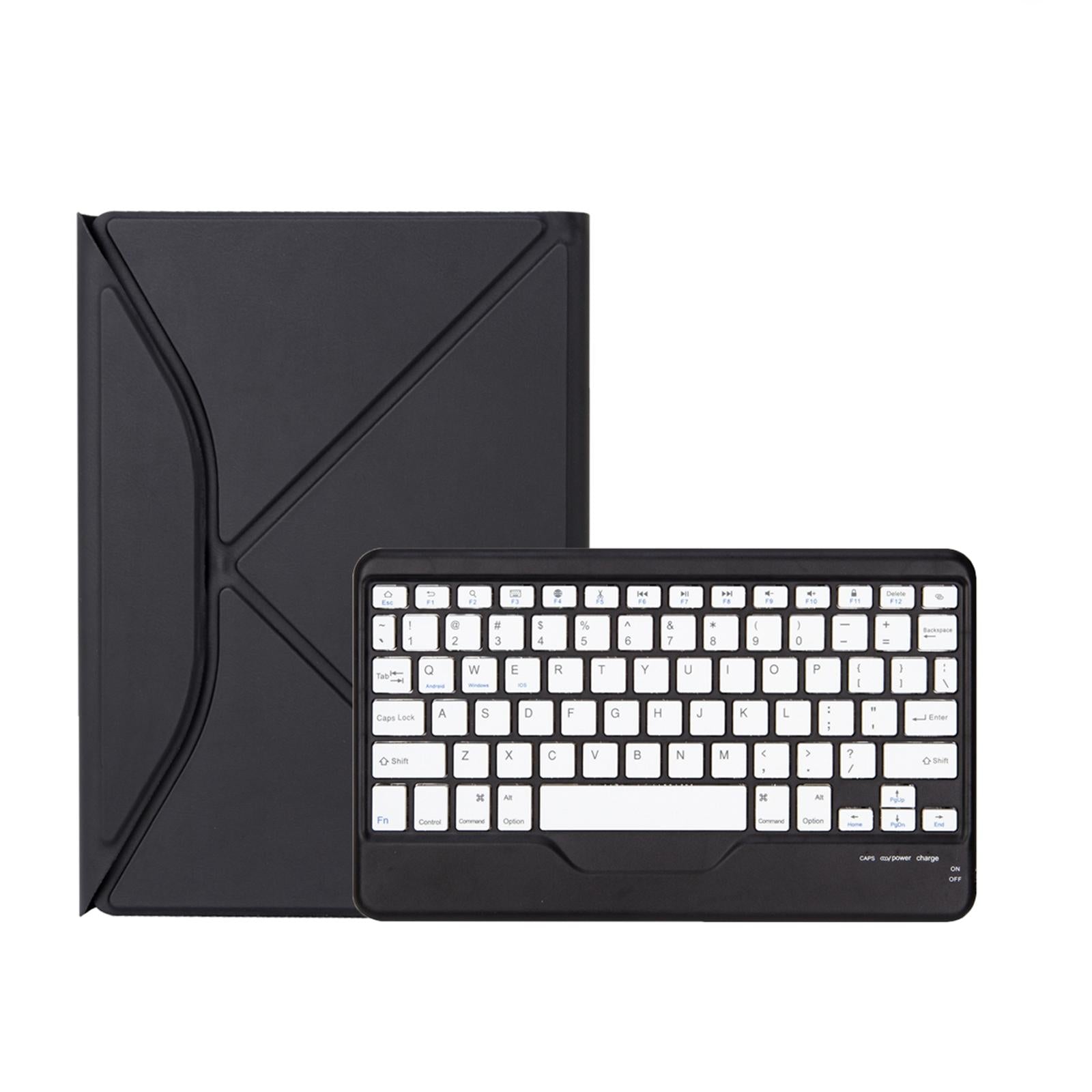 Bluetooth Keyboard Leather Tablet Case With Pen Slot - Sky Blue 5