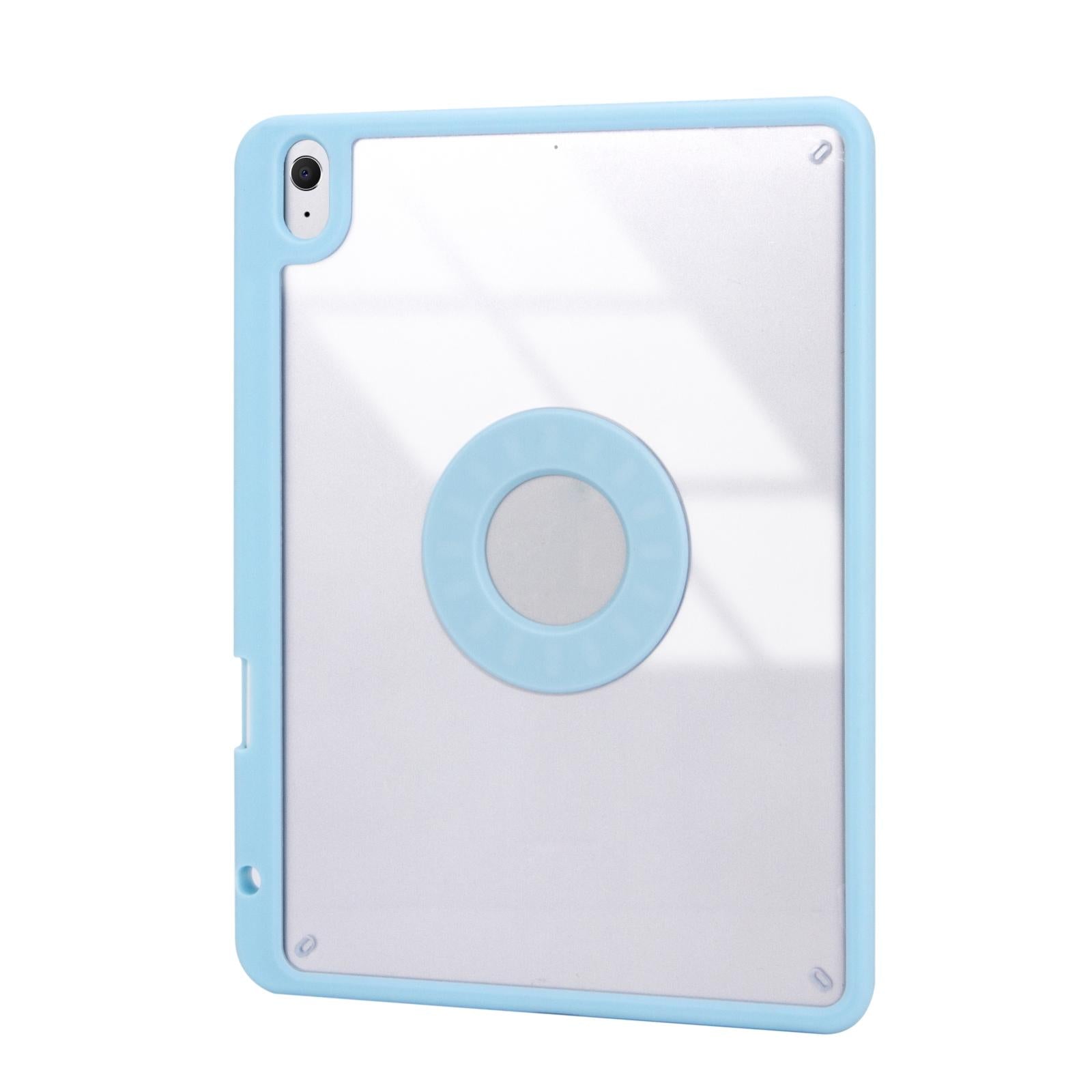 Bluetooth Keyboard Leather Tablet Case With Pen Slot - Sky Blue 4