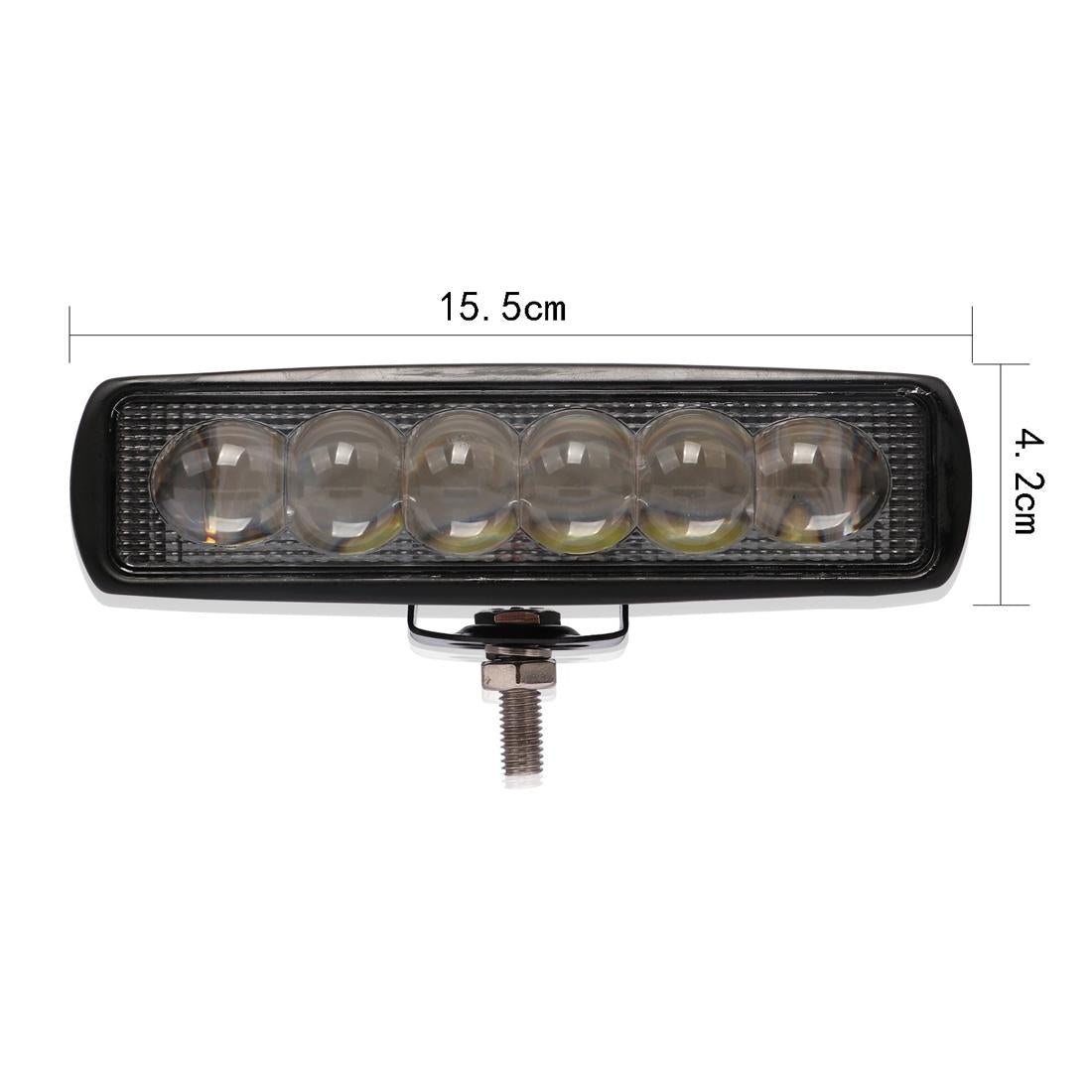 6 Inch 18W 6000K Ip68 8D Car Boat Marine Work Lights Spotlight Led Bulbs Dc 10 - 30V White Light 3