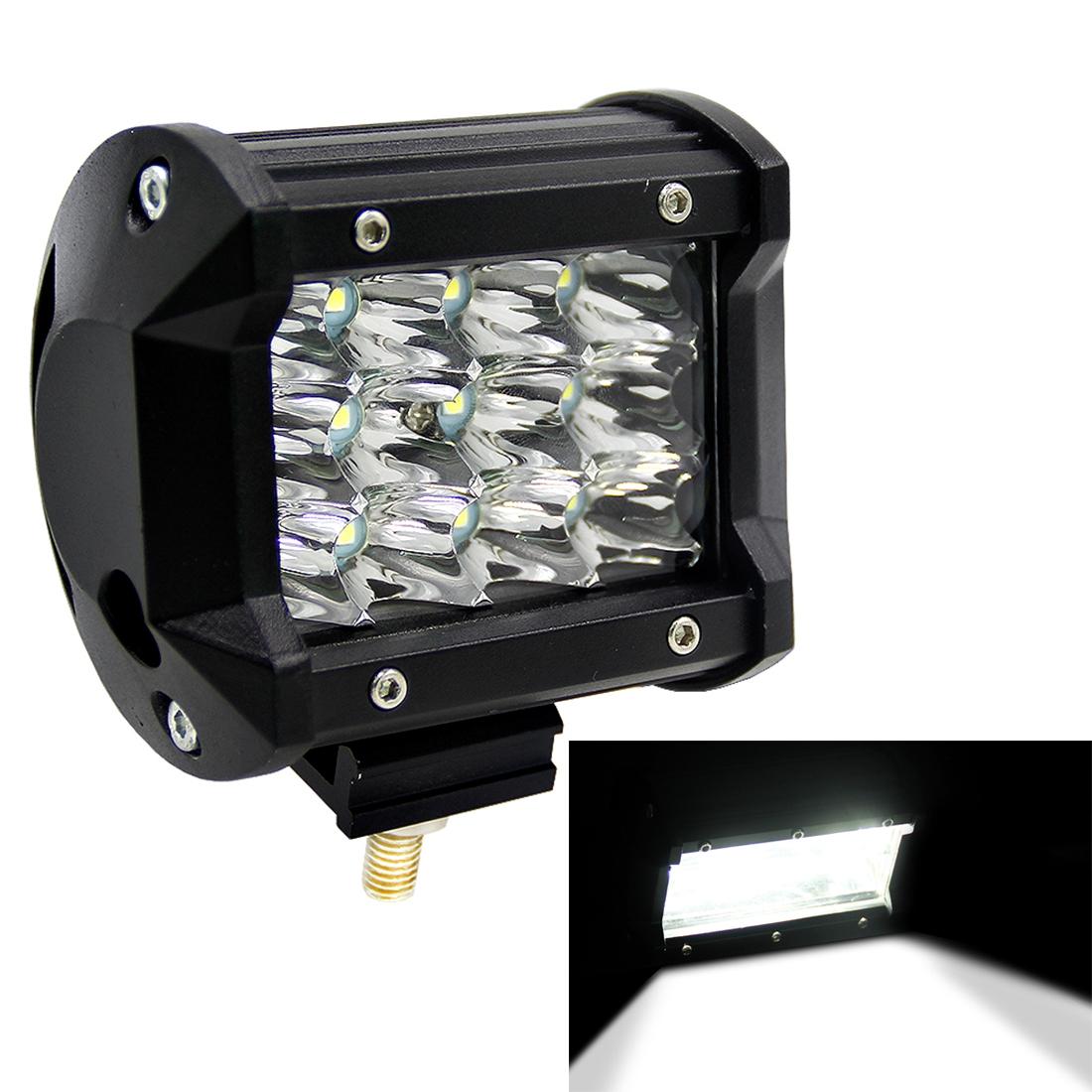 4 Inch Three Rows Ip67 Waterproof 9W Condenser 6000K 5500Lm Led Spotlight Light Searchlight Car Led Work Lights Dc 10 - 48V White Light 3