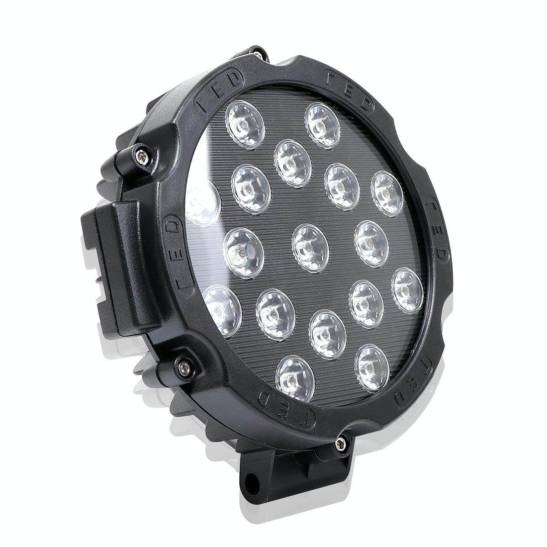 2 Pcs 3500Lm 6500K White Light 17 Led Waterproof Car Boat Marine Work Lights Spotlight Led Bulbs 30 Degrees Adjustable Dc 10 - 30V - Red 6