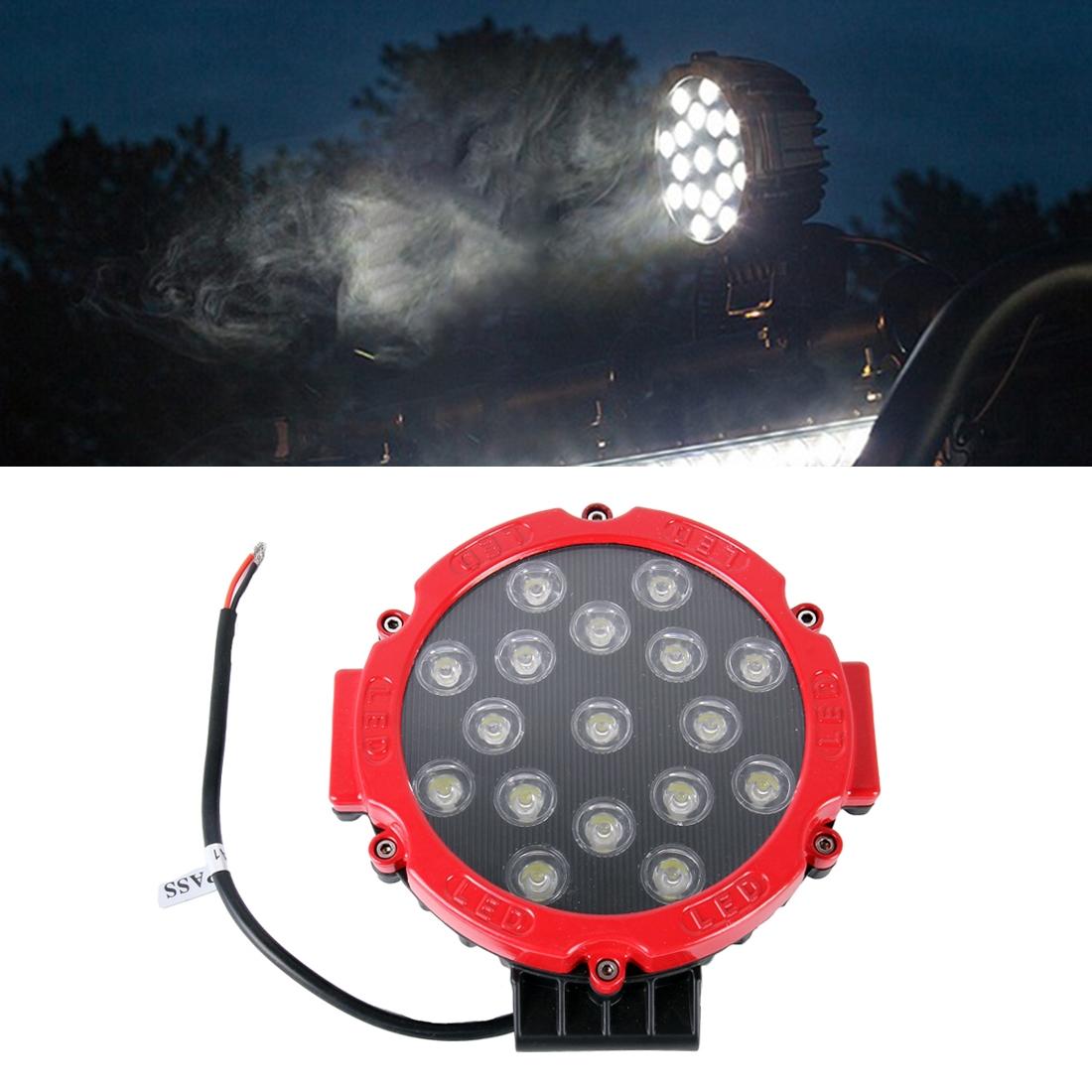 2 Pcs 3500Lm 6500K White Light 17 Led Waterproof Car Boat Marine Work Lights Spotlight Led Bulbs 30 Degrees Adjustable Dc 10 - 30V - Red 13