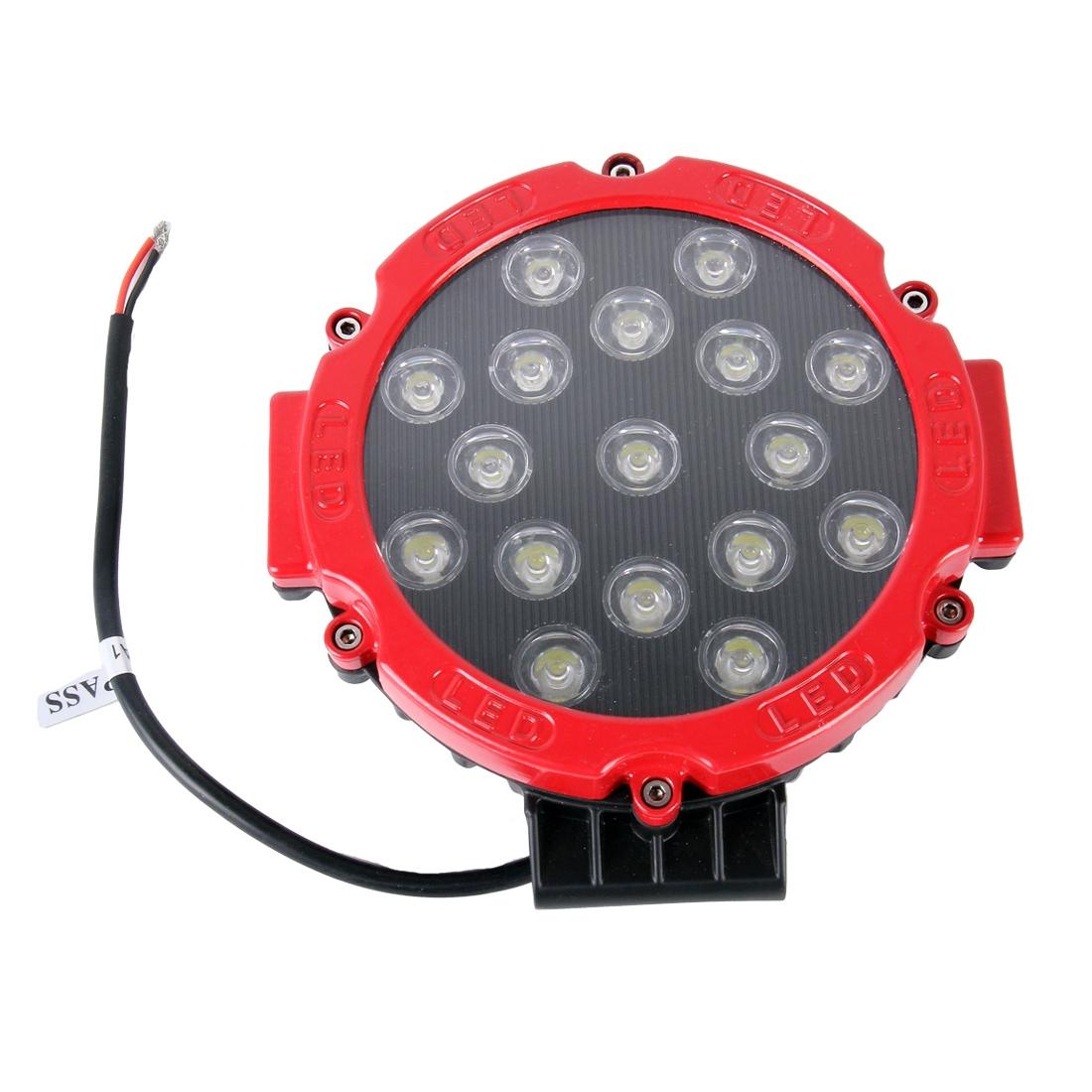 2 Pcs 3500Lm 6500K White Light 17 Led Waterproof Car Boat Marine Work Lights Spotlight Led Bulbs 30 Degrees Adjustable Dc 10 - 30V - Red 14