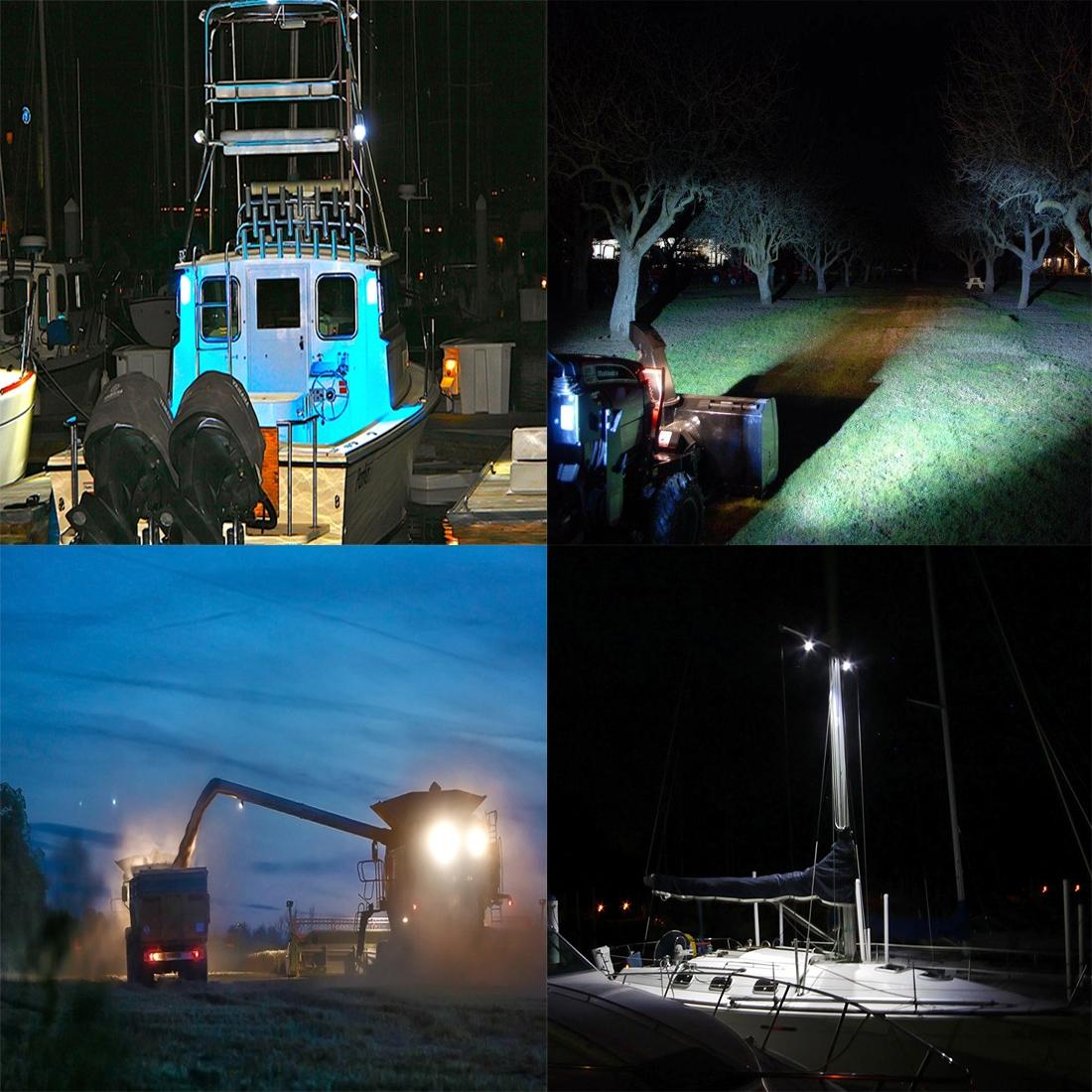 Dc 8 - 32V 36W 3000Lm 6500K Waterproof Vehicle Car Boat Marine External Work Lights Emergency Lights 60 Degrees Adjustable Flood Light Led Car Bulbs With 12 Intense Cree Led Lights White Light 8