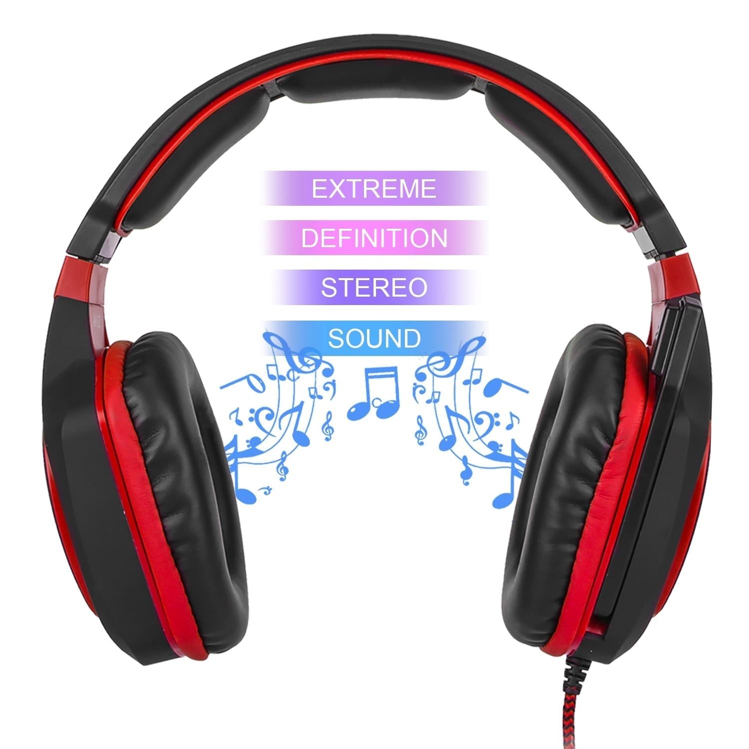 3.5Mm Noise-Canceling Gaming Headset With Retractable Mic 2M Cable - White Blue 14