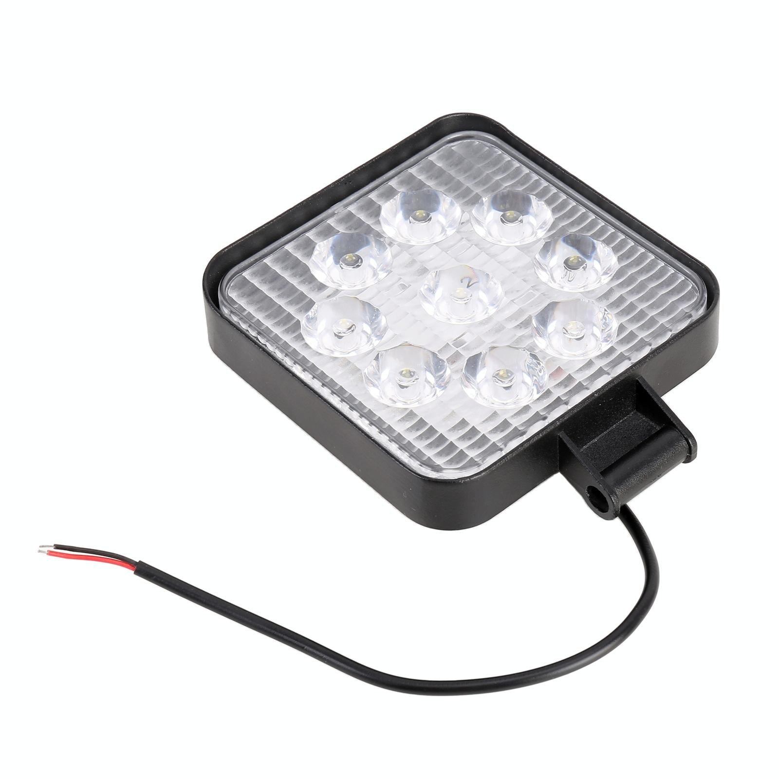 Dc 10 - 30V 27W 2500Lm 6000K 30 Degrees Adjustable Spot Waterproof Vehicle Car Boat Marine Emergency External Work Lights With 9 Intense Wafer White Light 4