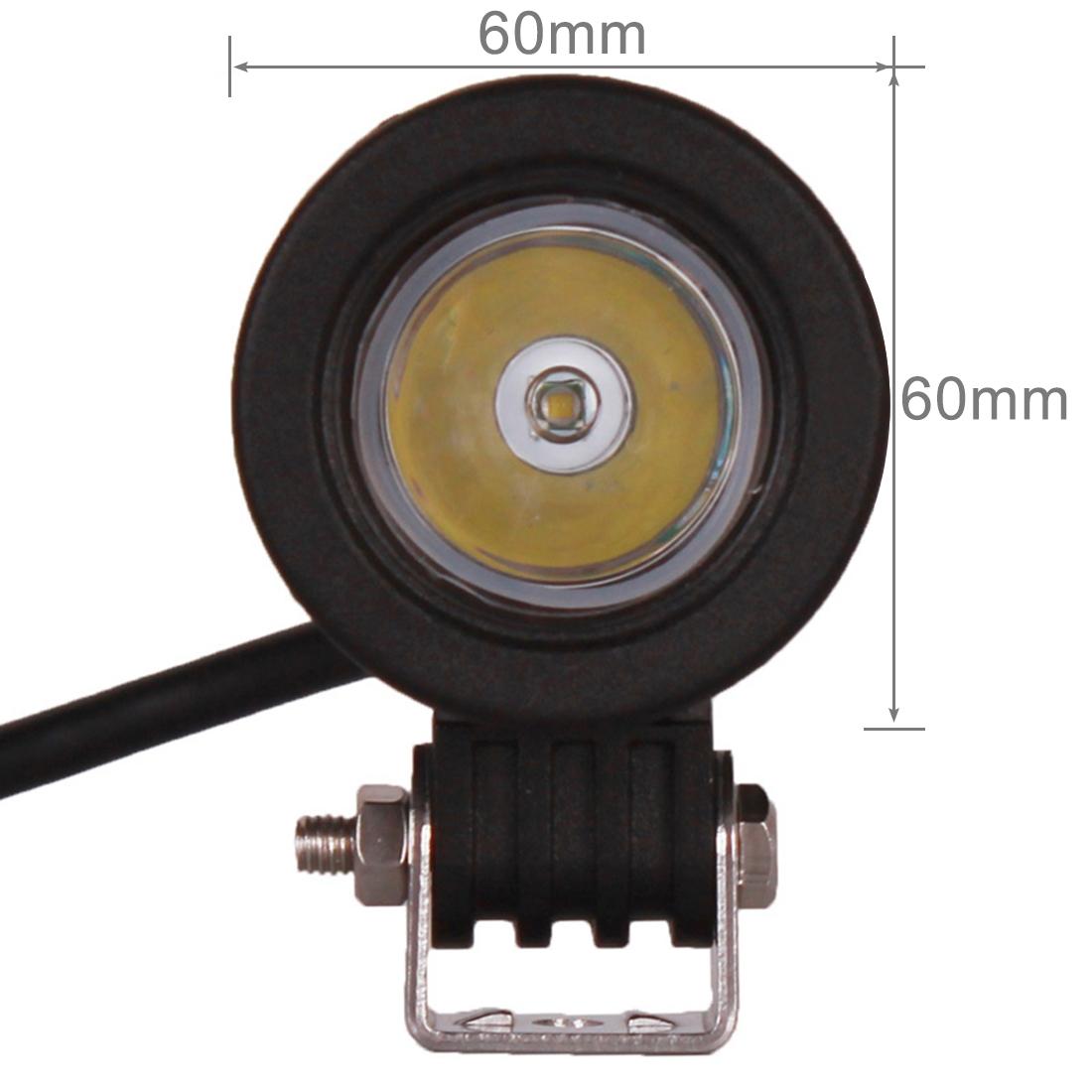 Dc 9 - 32V 10W 1000Lm 6500K 30 Degrees Spot Waterproof Vehicle Car Boat Marine External Work Emergency Lights With 1 Intense Cree Led White Light 3