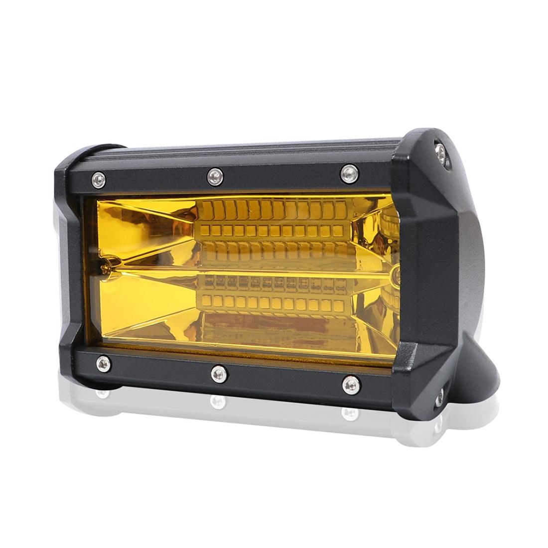 5 Inch 18W 24 Led Waterproof Ip67 Two Bar Modified Off - Road Lights Spotlight Light Car Work Lights Dc 9 - 48V - Yellow 4