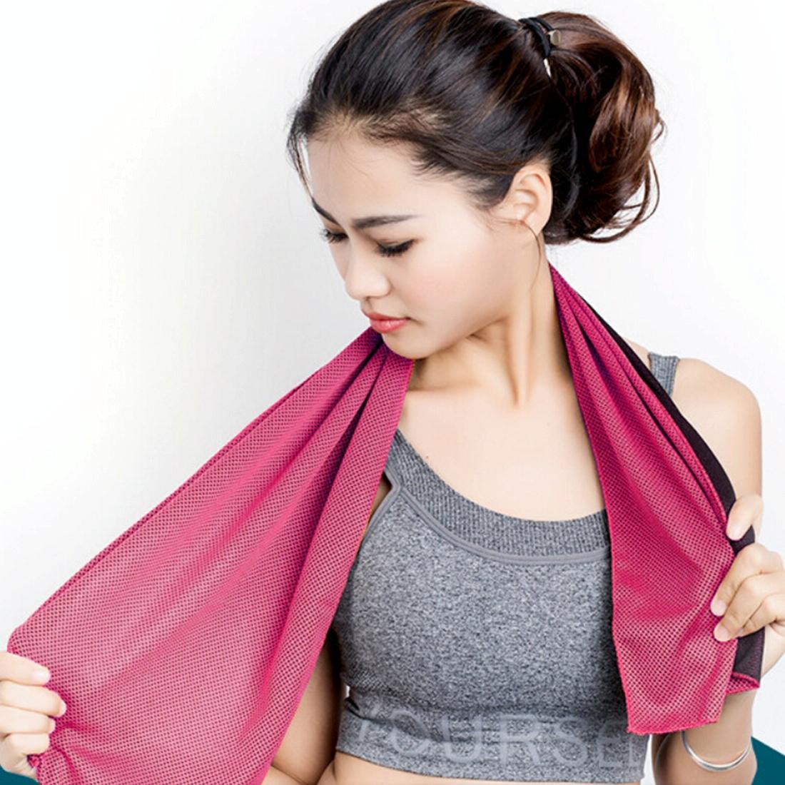 2-pack Enduring Ice Towels - Microfiber Fabric 30*100cm - Ideal for Gym and Sports - Green 11