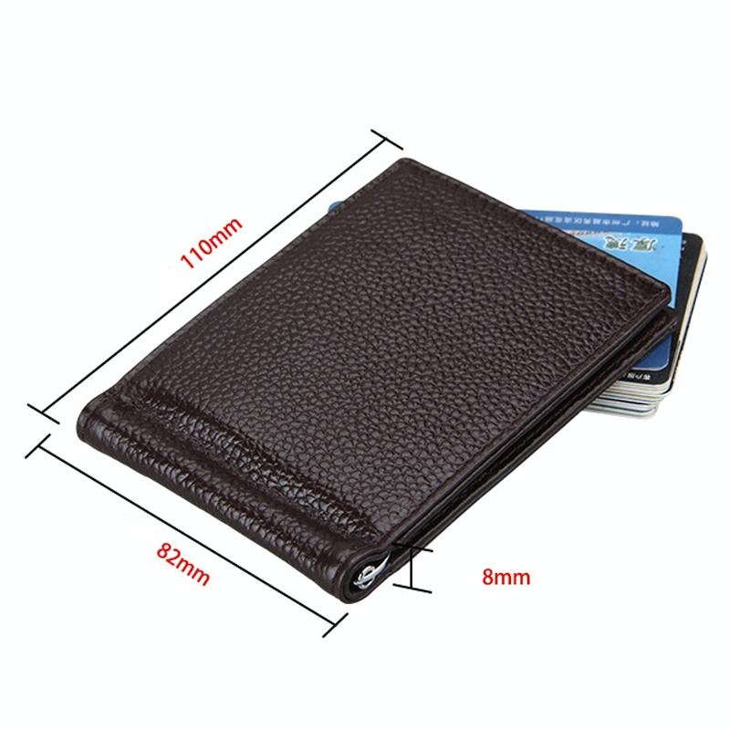 Leather Rfid Card Holder Wallet - 6 Slots Magenta 3