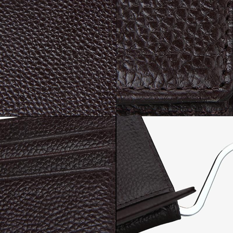 Leather Rfid Card Holder Wallet - 6 Slots Magenta 6