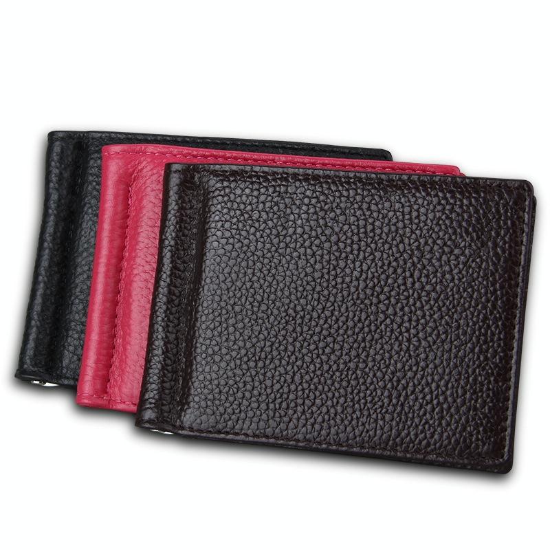 Leather Rfid Card Holder Wallet - 6 Slots Magenta 9