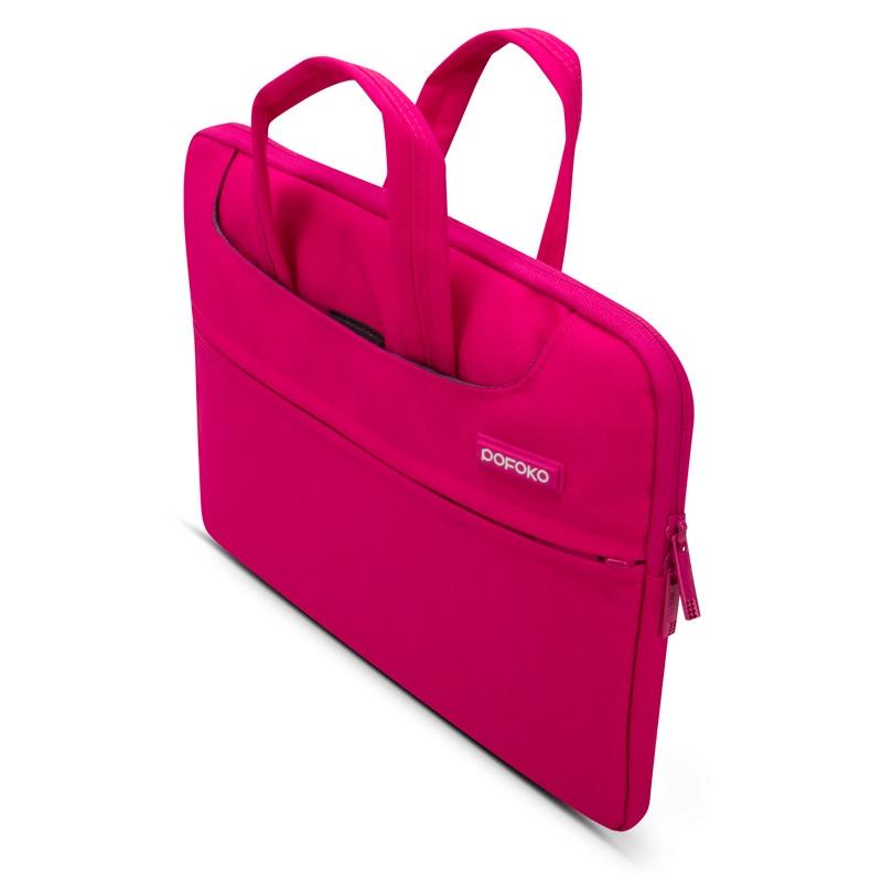 Portable 12 Laptop Bag - Single Shoulder - Magenta 14