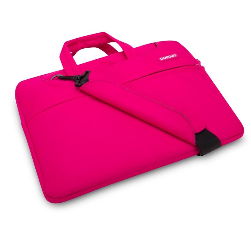 Portable 12 Laptop Bag - Single Shoulder - Magenta 15