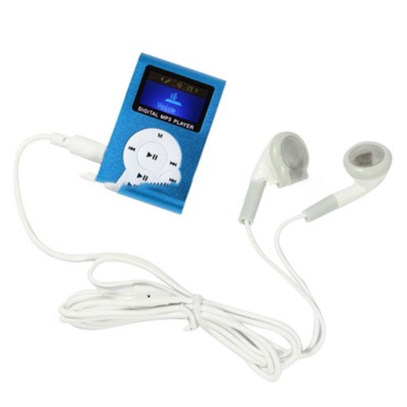 Lcd Mp3 Player With Tf / Micro Sd Slot & Metal Clip - Magenta 3