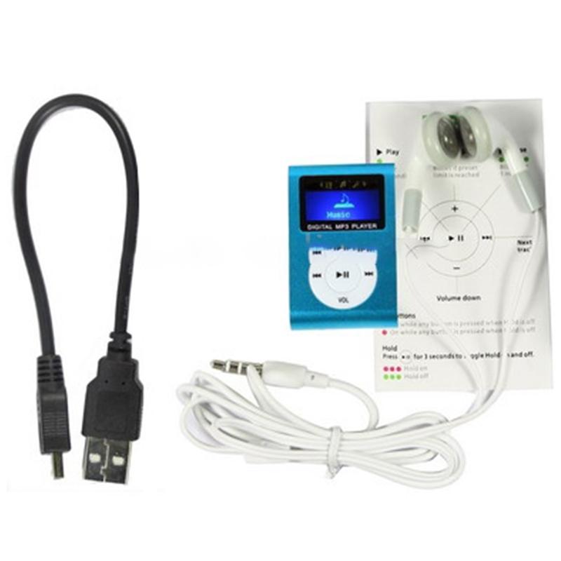 Lcd Mp3 Player With Tf / Micro Sd Slot & Metal Clip - Magenta 4