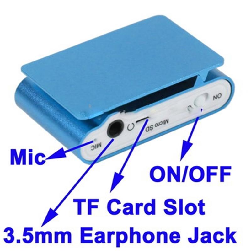 Lcd Mp3 Player With Tf / Micro Sd Slot & Metal Clip - Magenta 7