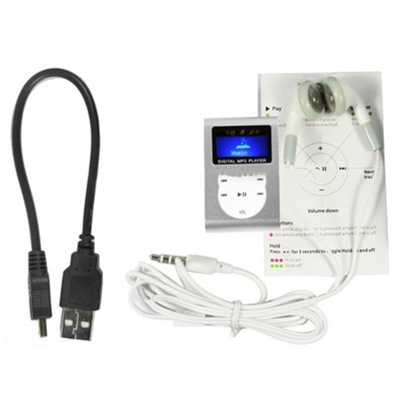 Lcd Mp3 Player With Tf / Micro Sd Slot & Metal Clip - Magenta 11