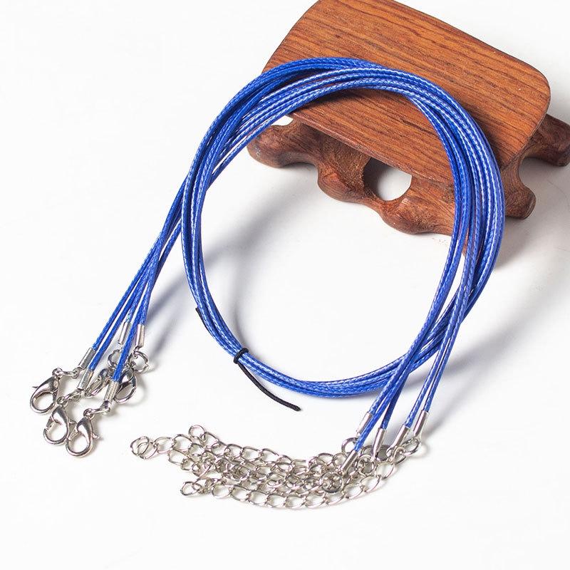 100 Crystal Pendant Necklaces On Rope Elegant Jewelry Lanyards - Dark Green 10
