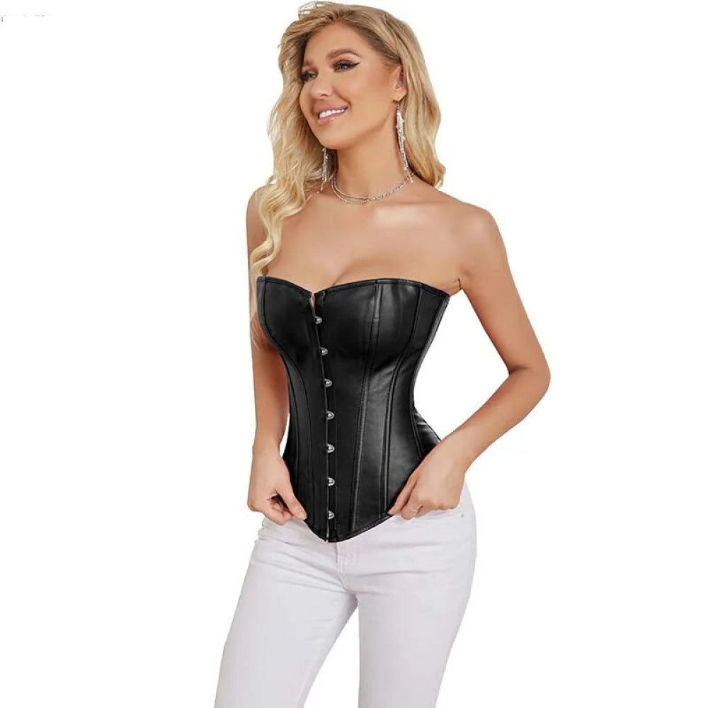 Steampunk Plus Size Slimming Body Shapewear Corset Red / Black - Black - 6Xl 6
