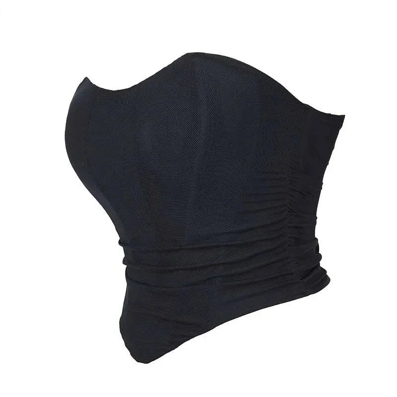 Fishbone Support Black Overbust Corset Plus Size S-Xxxl Lace Up Boned Asymmetrical Design - S 6