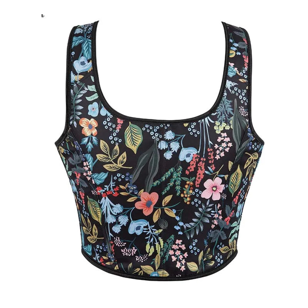 Black Shoulder Strap Slimming Vest Tank Top For Women Backless Sleeveless Summer Corset - Xl 4