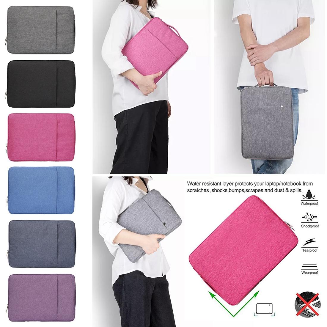 Universal Denim Laptop Case for 11.6 Notebooks - Portable and Stylish - Fits Macbook Air - 32.2x21.8x2cm - Purple 13
