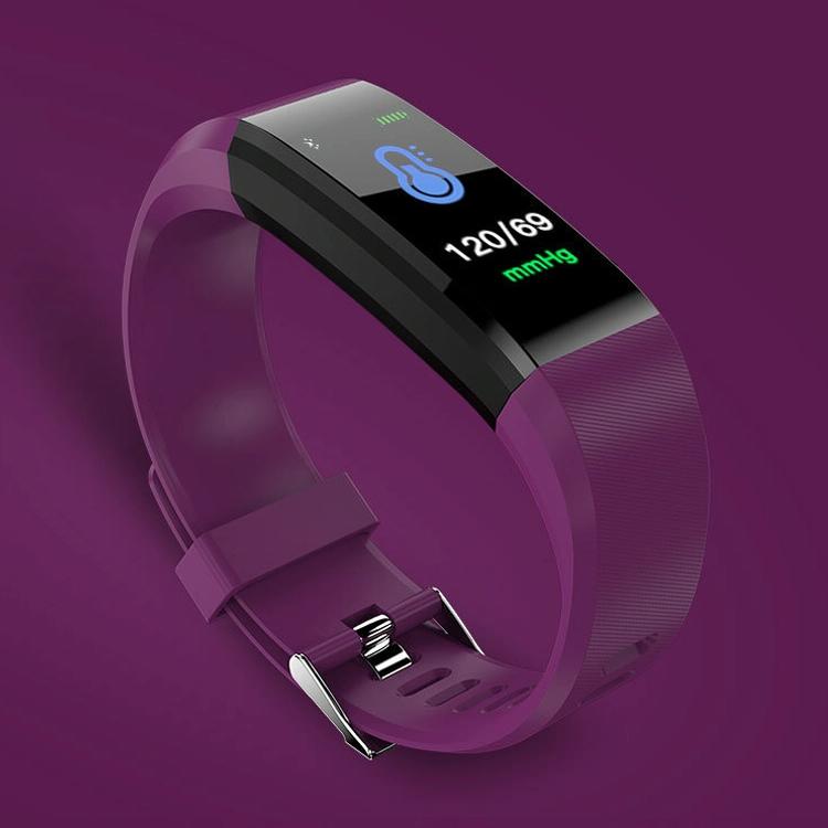 Smart Oled Bracelet With Call Reminder And Health Monitoring - Purple 15