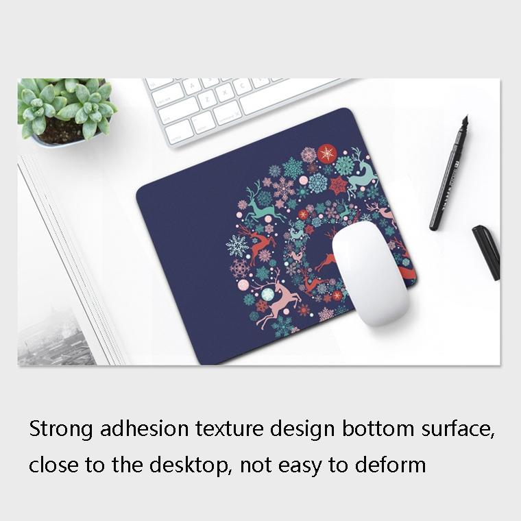 6 Piece Non Slip Mouse Pad Set 21 X 26Cm Thick Rubber Anti Skid Durable - Cherry Cat 7