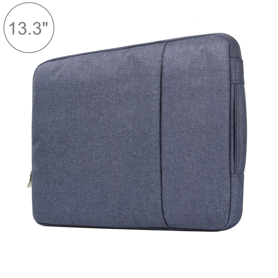 Universal Denim Laptop Bag for 13.3 Notebooks - Fits Macbook Air / Pro - Portable & Stylish - 35.5x26.5x2cm - Purple 3