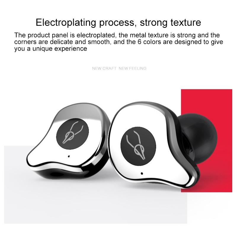 Wireless Bluetooth Earphones with Charging Box - Purple 5